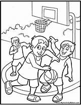 Coloring Pages Printable Sports Basketball Popular sketch template