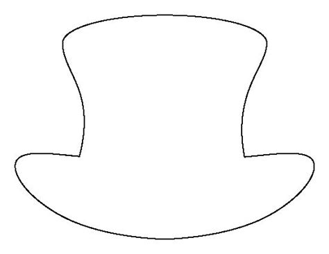 printable top hat template hat template snowman hat pattern