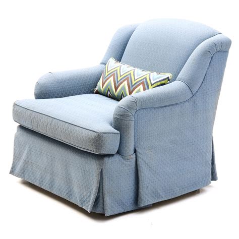 light blue upholstered armchair ebth