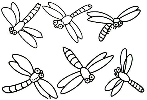 dragonfly coloring page clipart