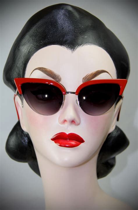 red delores vintage style sunglasses 50 s style cats eye sunglasses