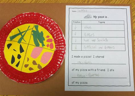 pizza fractions freebie  teacher bag