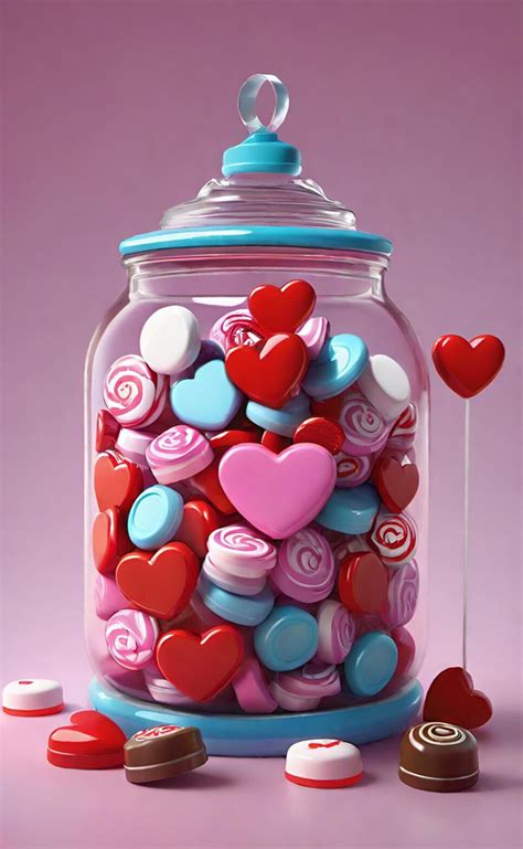 candy jar  valentine  stock photo public domain pictures
