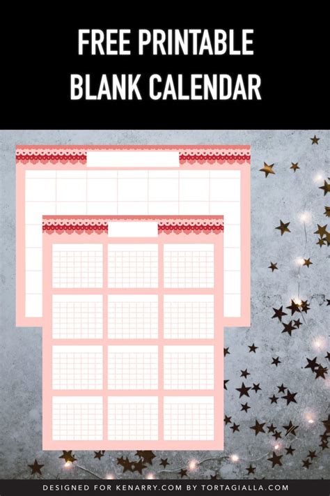 printable blank calendar templates ideas   home