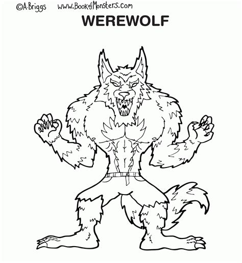 anime werewolf coloring coloring pages