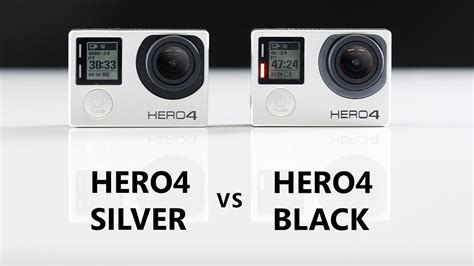 gopro hero silver  hero black comparison  review youtube
