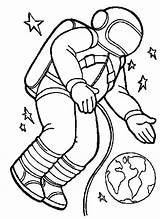 Astronaut Space Coloring Clipart Pages Outer Kids Clip Gravity Drawing Floating Print Spacesuit Preschool Printable Astronauts Color Cartoon Orbit Shuttle sketch template