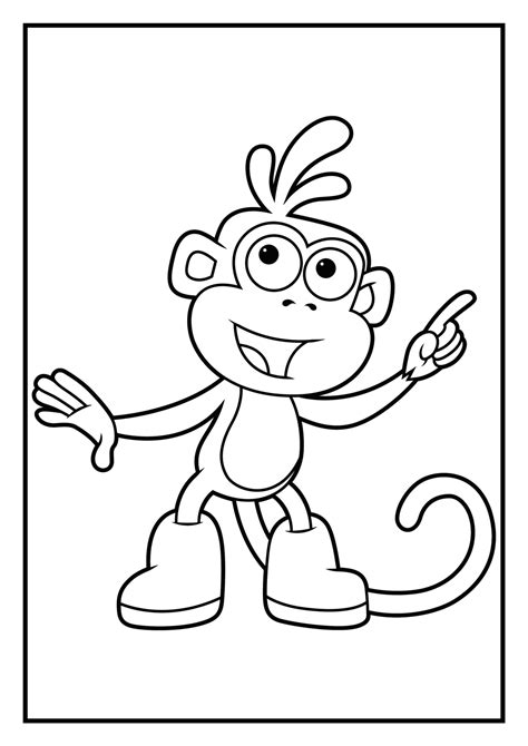 dora beach pages coloring pages