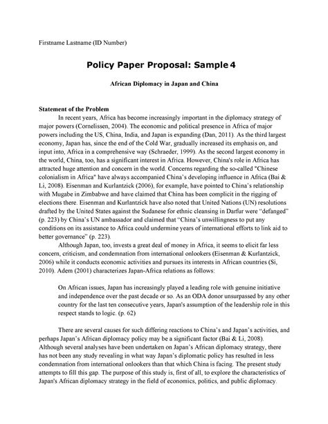 professional policy proposal templates examples templatelab