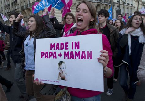 Same Sex Marriage Opponents Demonstrate In Paris Cbs News