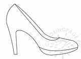 Shoe Heel Template High Coloring Drawing Zapatos Bolsos Shoes Printable Mother Pages Templates Para Print Alto Color Tacones Getdrawings Happy sketch template