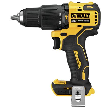 dewalt atomic  max brushless cordless compact hammer drill tool   home depot canada