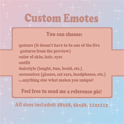 custom twitch emotesx   etsy