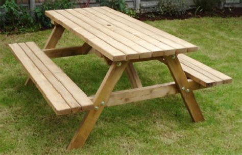 heavy duty wooden britannia  seater picnic table bench