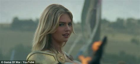 kate upton as athena in game of war fire age game hollywood central