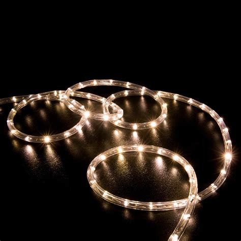 warm white led rope light home outdoor christmas lighting wyz works
