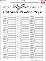 Color Chart Raffine Pencils Marco Colored Coloring Pencil Book Colouring Basford Johanna Choose Board Uploaded User sketch template