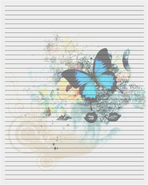 butterfly writing paper writing paper printable lined writing paper