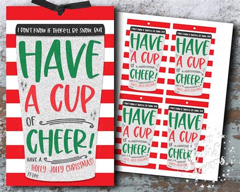 printable   cup  cheer   holly jolly christmas travel cup