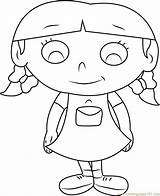 Coloring Little Einsteins Annie Pages Coloringpages101 sketch template