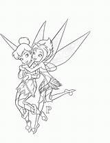 Tinkerbell Periwinkle Fairies sketch template