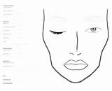 Chart Bocetos Maquillar Rostros Gesicht Schminken Facechart sketch template