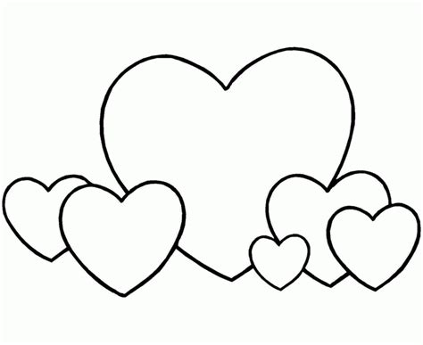 printable heart pictures  kids