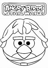 Wars Angry Star Birds Coloring Pages Skywalker Printable Luke Kids Han Solo Colouring Print Bird Red Sheets Princess Rovio Game sketch template