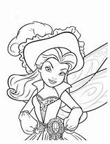 Coloring Pages Pirate Tinkerbell Fairy Disney Printable Tinkelbell Getdrawings Getcolorings Colouring sketch template