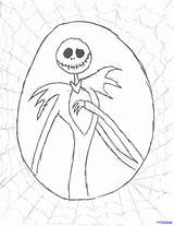 Skellington Coloring Skeleton Pumpkin sketch template