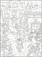 Stamping Coloring Winter Pages sketch template