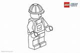 Lego City Coloring Pages Characters Printable Kids sketch template