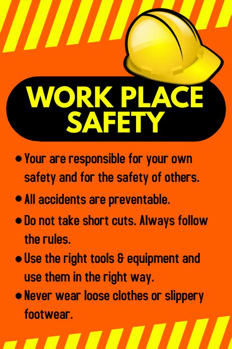 workplace safety poster drawing