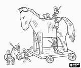 Troya Caballo Grecia Cavalo Troia Griechenland Ancient Trojan Ulysse Iliada Soldados Grecque Mythologie Cavallo Colorir Antikes Antica Coloriage Troie Cheval sketch template