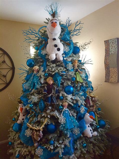 frozen inspired christmas tree popsugar moms