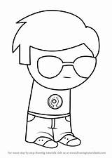 Homestuck Dave Strider Draw Learn Step sketch template