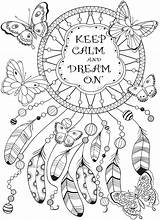Coloring Pages Dream Catcher Adults Printable Dreamcatcher Book Adult Dover Publications Calm Colouring Keep Books Sheets Doverpublications Ipad Mandala Pro sketch template