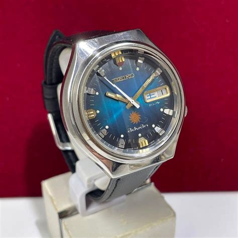 seiko advan   vintage  day date stainless steel automatic mens  japan pre