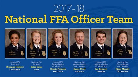 national ffa officer team elected   national ffa convention expo national ffa