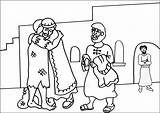 Prodigal Prodigue Fils Prodigo Pródigo Ebibleteacher Colorier Parable Cristianas Flipcharts Prodical Nativity Orthodox Returns Stewardship sketch template