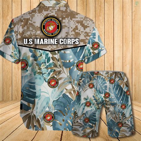 Us Marine Corps All Over Printed Hawaiian Shirt Maria • Leesilk Shop