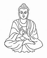 Buddha Clipart Clip Drawing Buddhism Logo Siddhartha Outline Easy Budda Lord Coloring Zen Template Fireworks Clipground Gautam Pages Goutham Cliparts sketch template