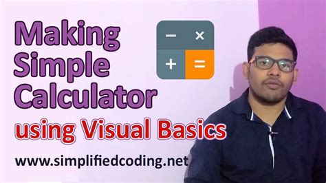 creating  simple calculator  visual studio   visual basic youtube