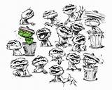 Oscar Grouch Coloring Sesame Getcolorings Printable Pages Street Elmo Trash Clipart sketch template