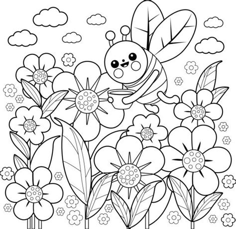 printable coloring book pages  flowers  flower site