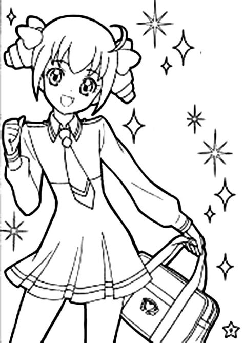 coloring pages anime cute  svg images file