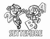 Settembre Septembre Mesi Acolore Celinefassmat sketch template