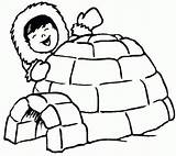 Igloo Coloring Eskimo Eskimos Coloringpagesfortoddlers Ausmalen Malvorlagen Esquimal Esquimau Hiver Kolorowanki Malvorlage Maternelle Ausmalbild Polaire Kunjungi Norte Polo Inuit Artic sketch template