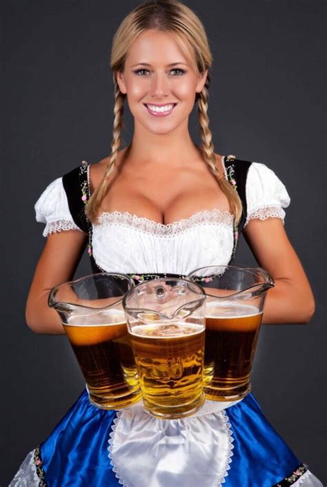 perfect german woman with beer in dirndl tigervrs