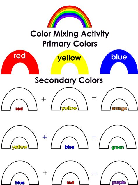 unique color mixing worksheet preschool owl drawing ideas